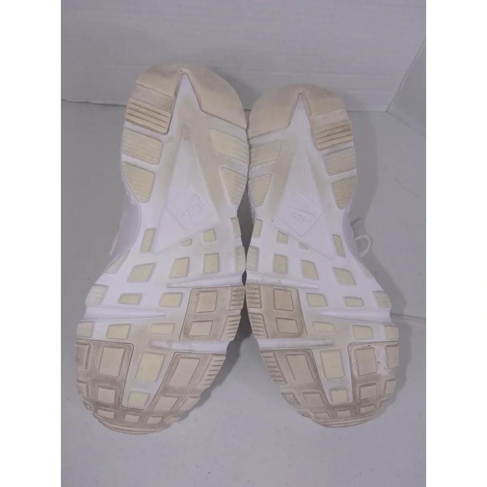 Nike Air Huarache Run GS White White Pure Platinum 654275-110 Size 6Y Womens 7.5